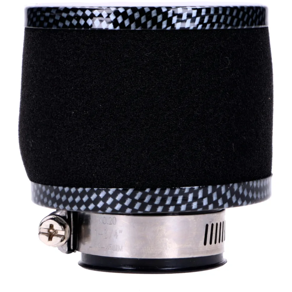 Air filter Powerfilter foam 35mm 75x80mm carbon look straigh_2