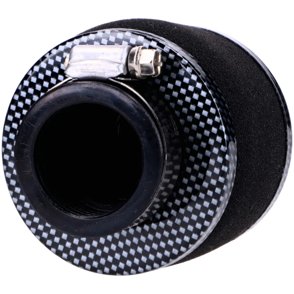 Air filter Powerfilter foam 35mm 75x80mm carbon look straigh_3