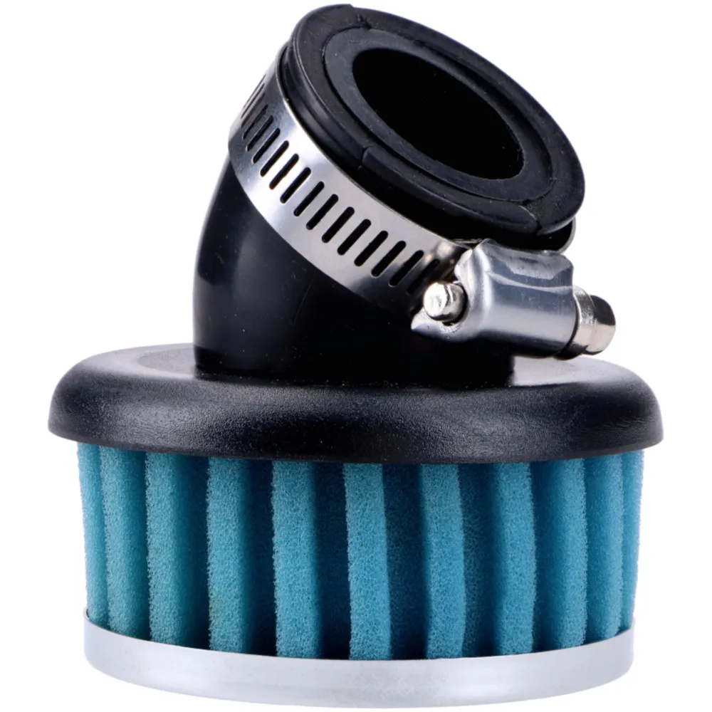 Air filter 28-35mm 45 degree foam blue for Bing carburetor, _2