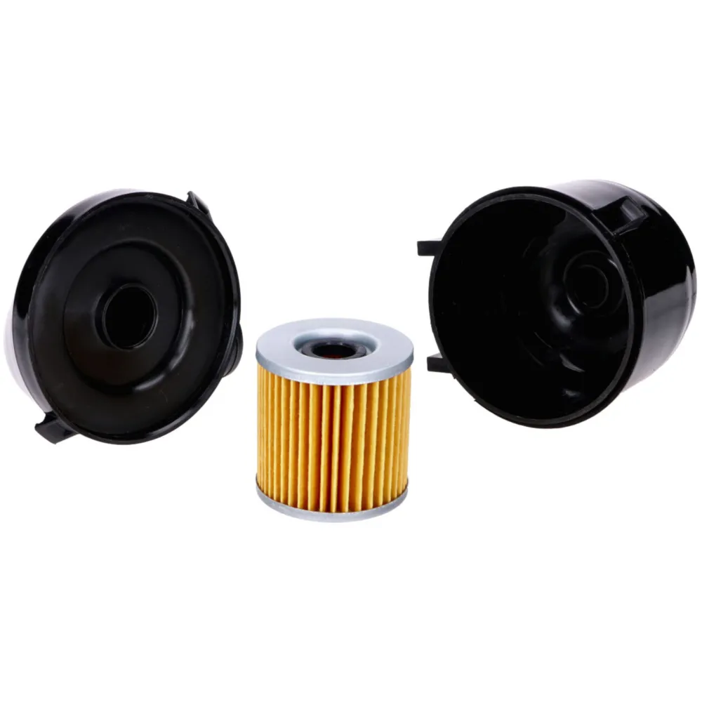 Black plastic air filter box with filter cartridge for Puch _1
