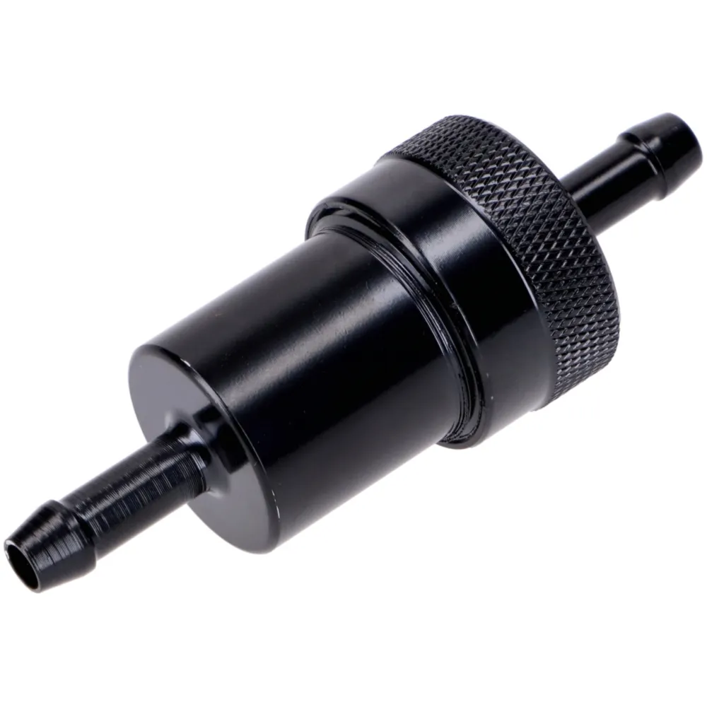Fuel filter aluminum 6,5mm black for Zündapp, Kreidler, Herc_1