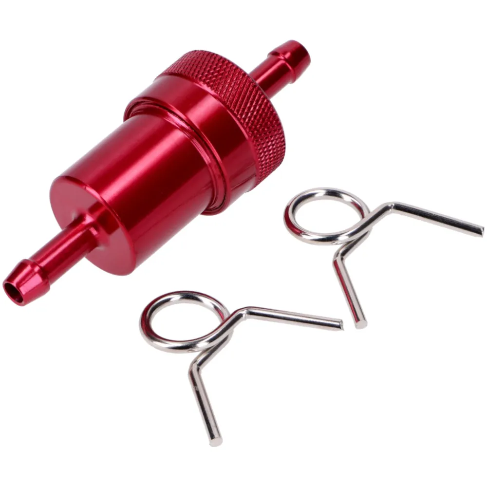 Fuel filter aluminum red 7mm 77mm for Zündapp, Kreidler, Her_1