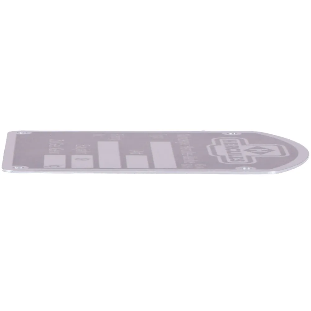 Frame type plate MOGA aluminum 46x57mm for Hercules K 50, M,_3