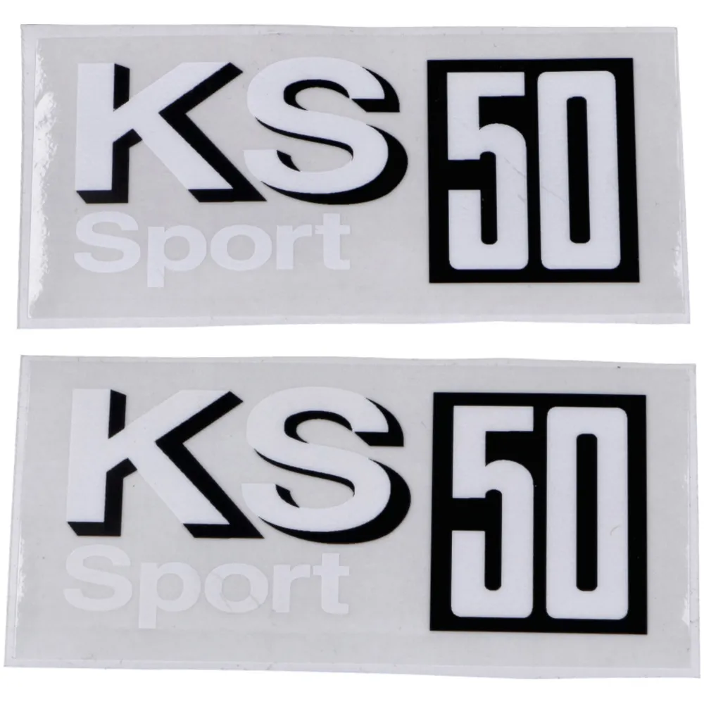 Sticker set KS 50 90x40mm for Zündapp KS 50 Sport Type 517, _1