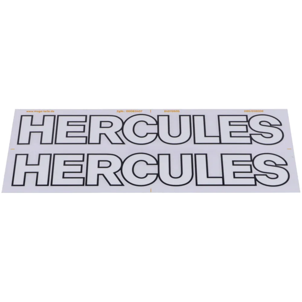 Sticker set tank decor lettering for Hercules Prima, Supra 4_1