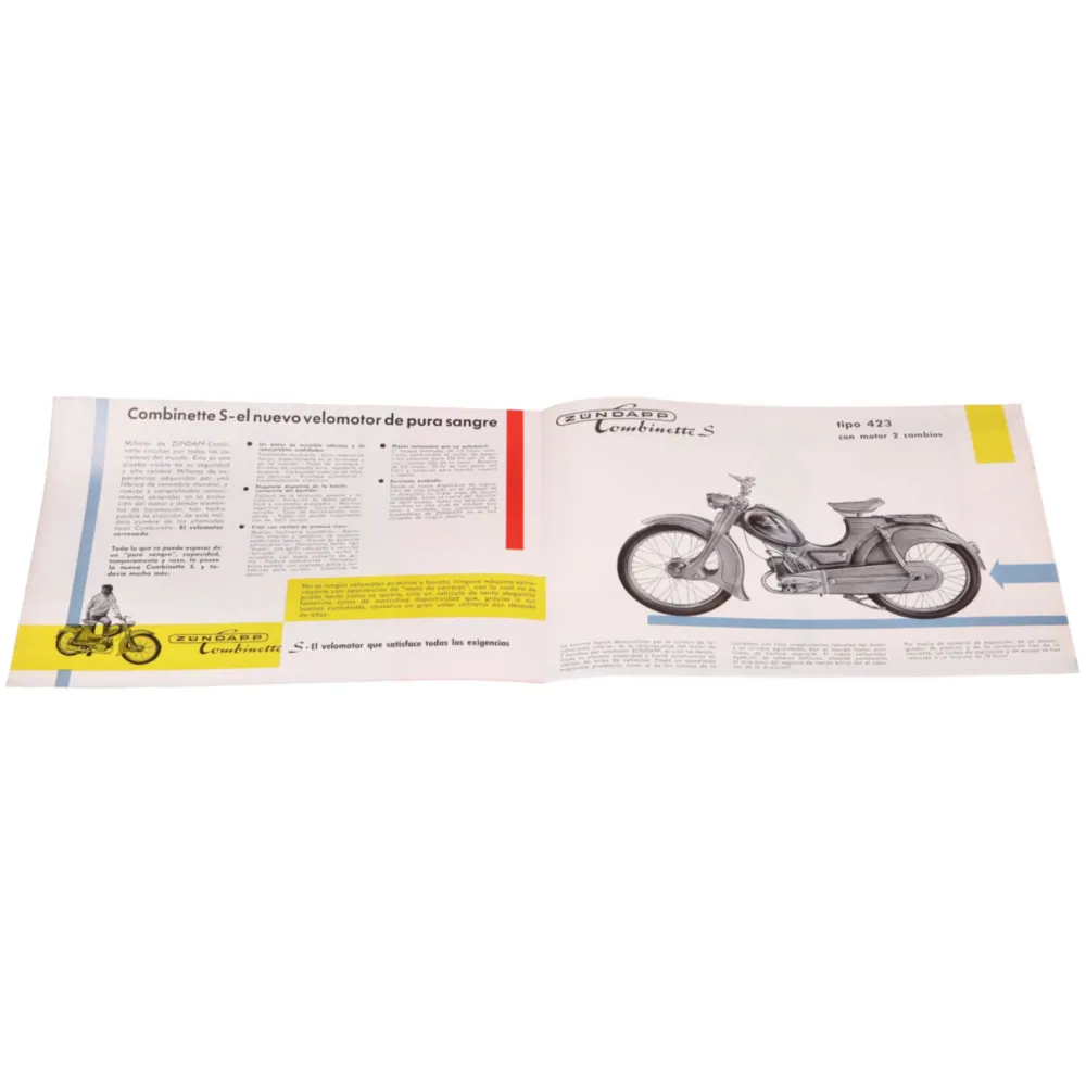 Original flyer/brochure A5 in Spanish for Zündapp Combinette_1