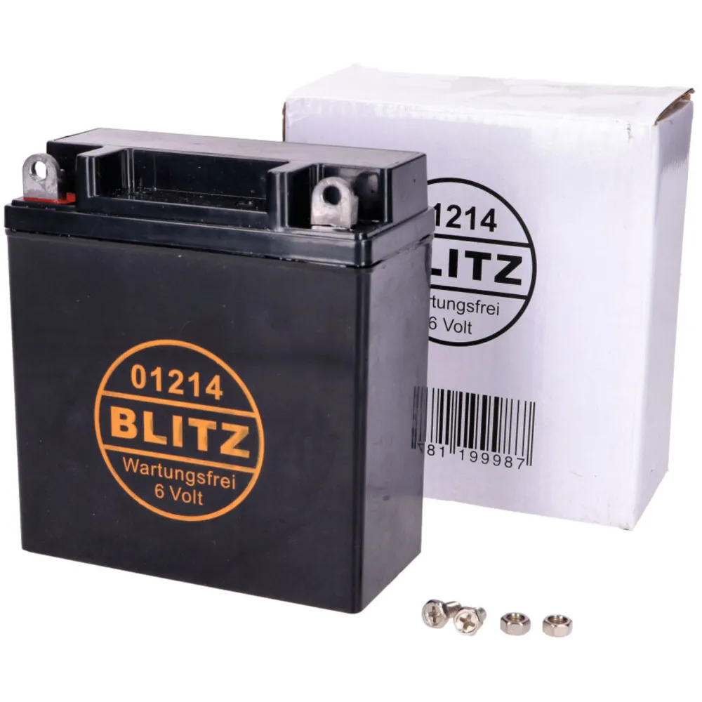 Gel battery 6 Volt 12 Ah 120mm 60mm 130mm for R 26, 27, 2C 2_1