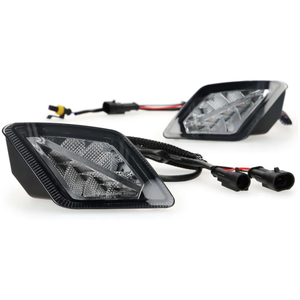 Turn light set front/rear Moto Nostra smoked glass LED with _2