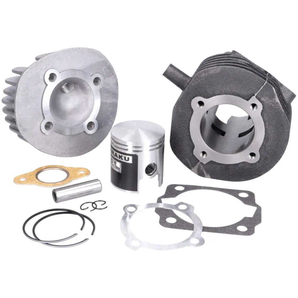 cylinder kit Naraku 75cc 47mm w/ cylinder head for Vespa V50_2