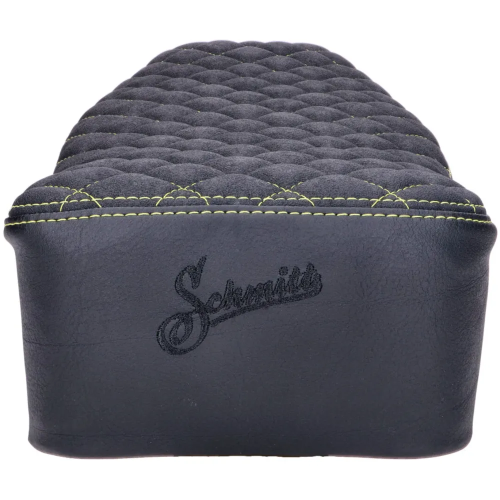 seat kit Schmitt diamond quilted, black / yellow for Simson _2