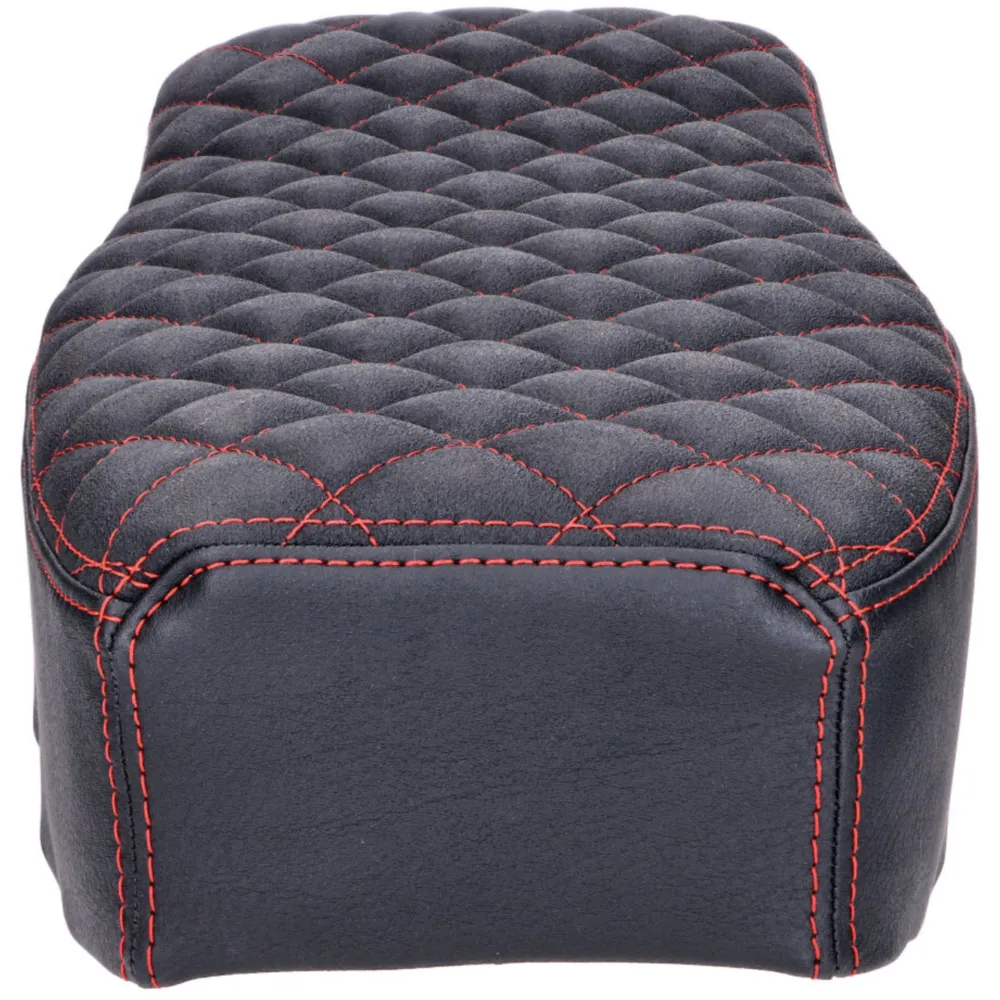 seat cover Schmitt diamond quilted, black / red for Simson S_3