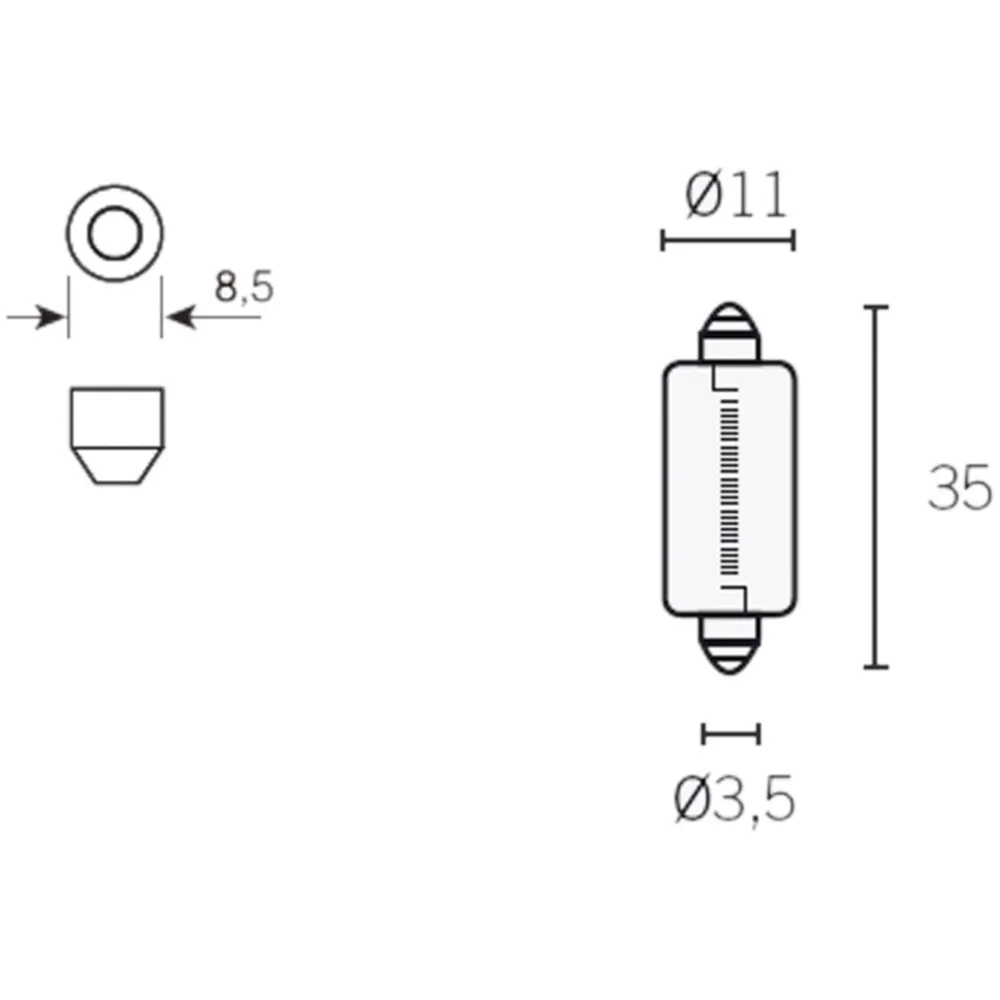 bulb Osram C5W SV8,5-8 12V 5W VC30992_1
