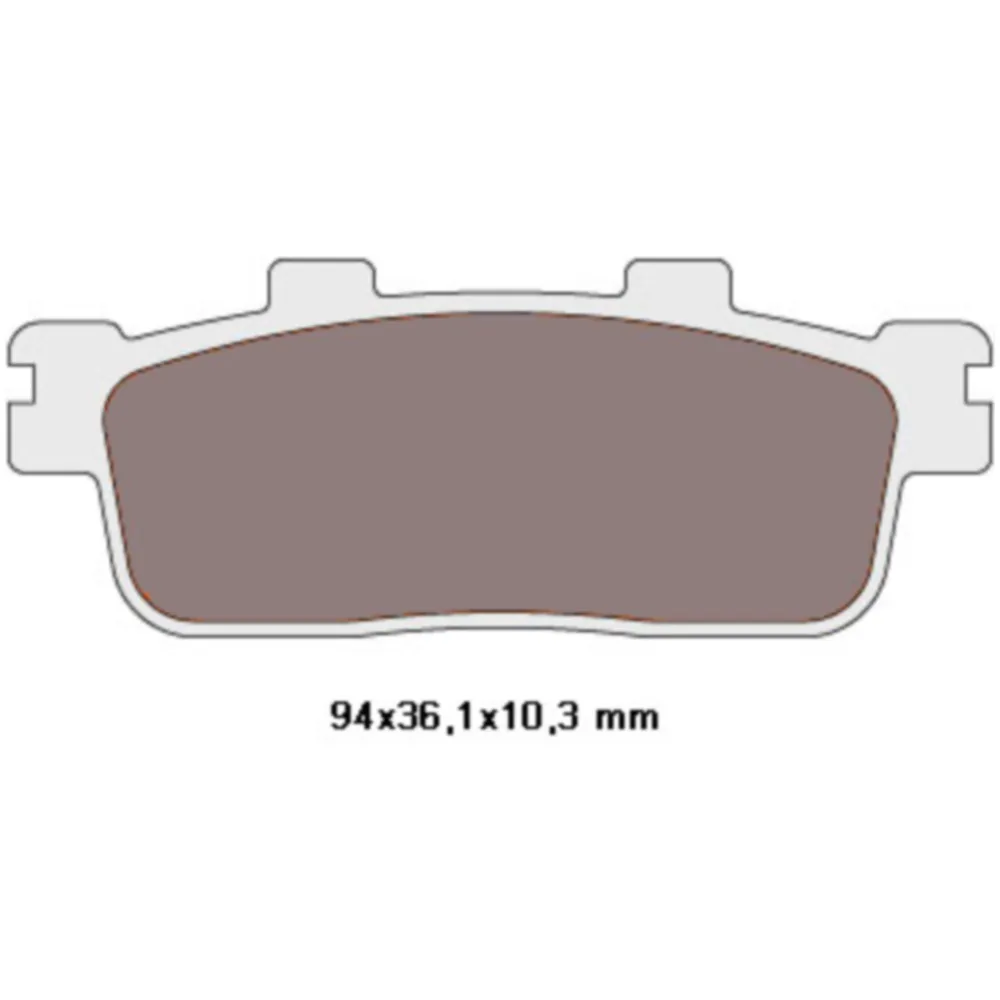 brake pads organic for Peugeot, SYM, TGB VC33892_1