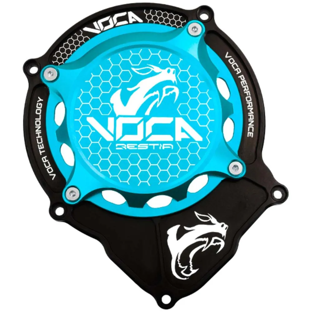 Ignition cover Voca CNC turquoise for Minarelli AM6 VCR-RD10_1