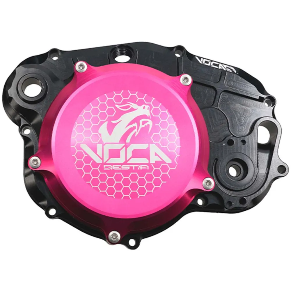 Clutch cover cover Voca CNC pink for Minarelli AM6 VCR-RD191_1