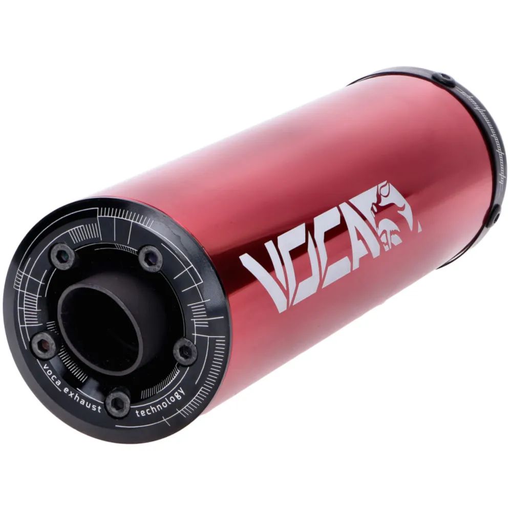 Endschalldämpfer Voca Racing 60x200mm rot 50-80ccm für D50B0_2