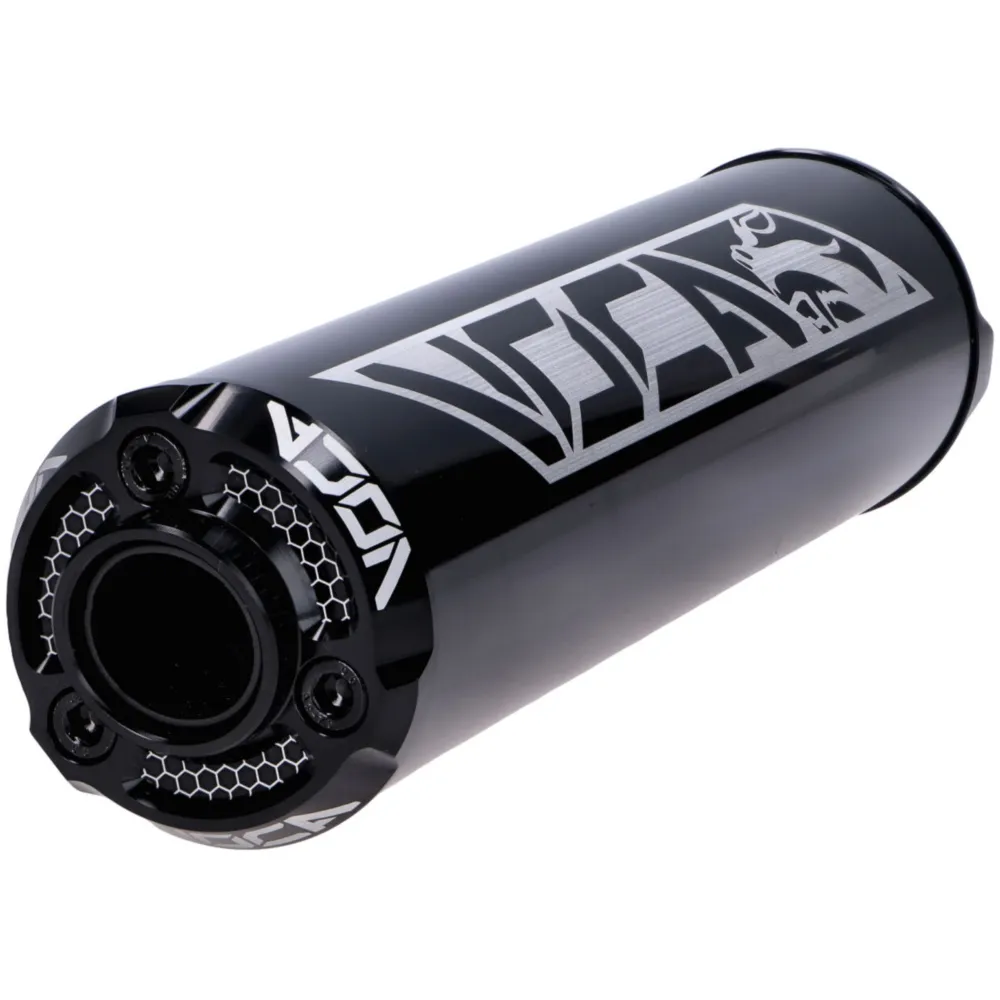 Rear silencer Voca Racing 60x200mm black 50-80cc for D50B0, _2