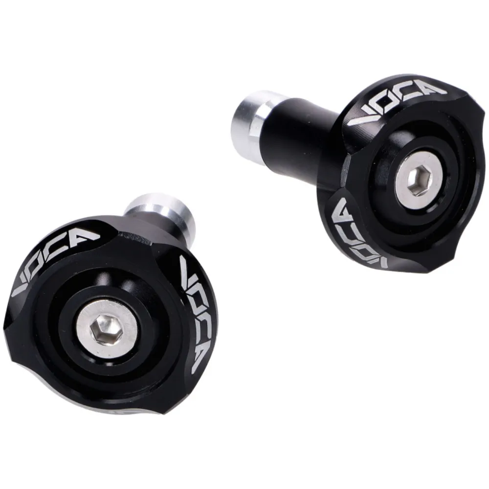 Handlebar end vibration damper VOCA V2 CNC 14mm - black VCR-_1