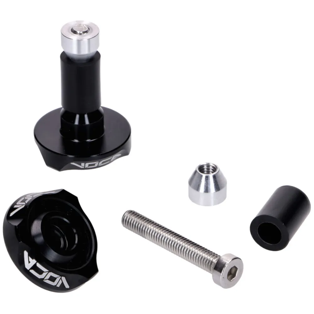 Handlebar end vibration damper VOCA V2 CNC 14mm - black VCR-_3