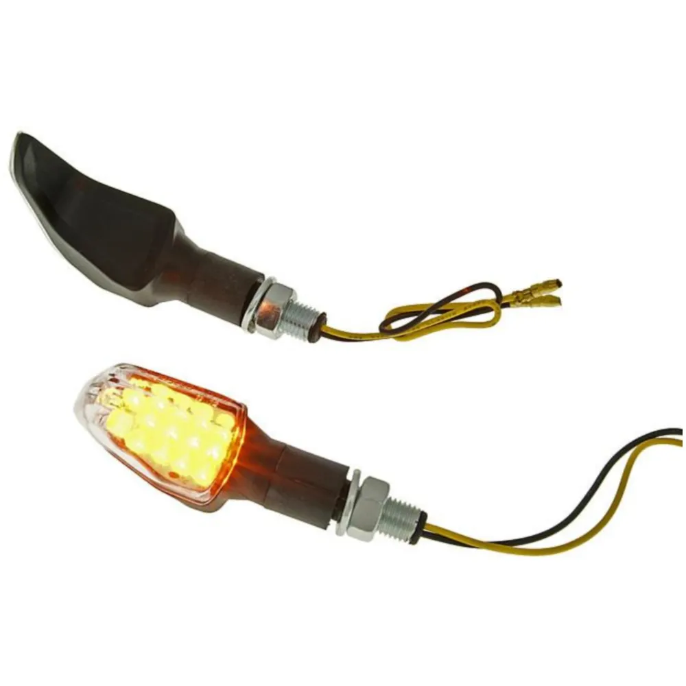 Blinker Set M10 LED schwarz Sidewinder Klarglas VC20068_1