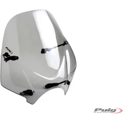 Screen PUIG ranger smoke grey for: Honda CB, CBF, VT, Triumph Bonneville, Thruxton, Speedmaster
