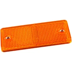 Seitenstrahler eckig gelb mit Klebefolie und Montageschrauben 90x40mm