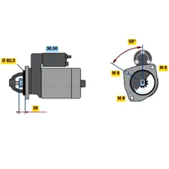 Anlasser für Motorrad Bosch