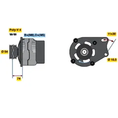 Lichtmaschine für Fiat PUNTO 85 Austauschteil