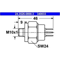 Brake light switch ID MQ 1452267 for: Moto Guzzi California, Nevada, Le Mans