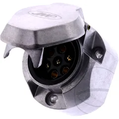 Steckdose 7-polig 12V Aluminium für Anhänger