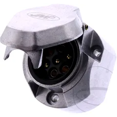 Steckdose 7-polig 12V Aluminium mit NSL-Abschaltkontakt