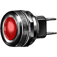 Hella Red Indicator Lamp with Flat Connector 12-24V