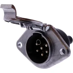 7 Pin Socket 24V Aluminium with Contact Sleeve for Motorcycles