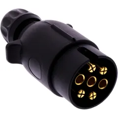 7-poliger Kunststoff Stecker 12V Flachsteckanschluss