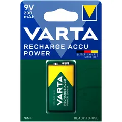VARTA 9V NiMH Akku-Gerätebatterie für energiehungrige Geräte