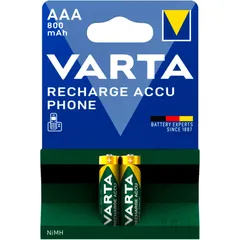 Akku-Gerätebatterie Micro AAA Varta - 2er Blister