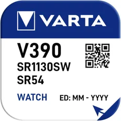 V390 VARTA Batterie für Uhren und digitale Geräte