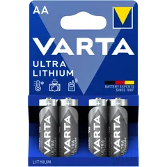 VARTA Ultra Lithium AA Batterien 4er Blister