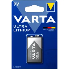 VARTA 9V Blockbatterie Ultra Lithium-Ionen für professionelle Anwendungen