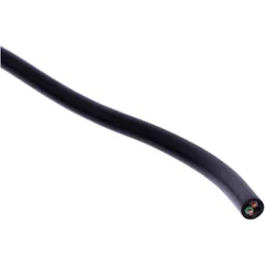 Kabel H03VV-för 4X0.75 schwarz JMP Packung 5 Meter