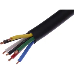 Kabel H05RR-für 7X1.5 schwarz 1116326