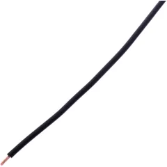 CABLE FLY 0.75mm BLACK 25M