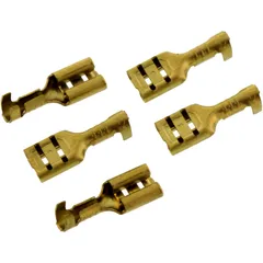 Spade Connector 4.8mm for 0.5-1.0 mm² Wire Cross Section Pack of 5
