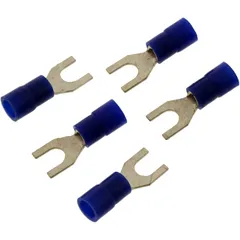Fork Terminal Connector for M4 1.5-2.5 mm² blue JMP Pack of 5 Pieces