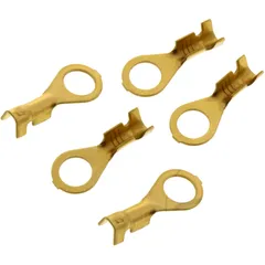 Uninsulated Ring Connector M6 for Cable Cross-Section 1.0-2.5 mm², Pack of 5 Pieces
