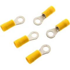 JMP Insulated Ring Connector 4.0-6.0 M5 for Wiring, Pack of 5 Pieces