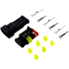 3-Pin Connector Block Set for Cars, Trucks, and Motorcycles