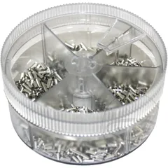 Assorted Uninsulated Connector Set 0.5-2.5 mm² 1900 Pieces