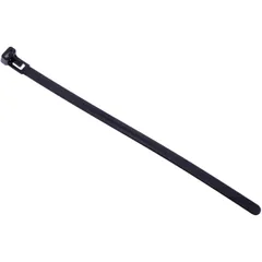 Reusable Cable Ties 7.6x200 mm Black, Pack of 10 Pieces