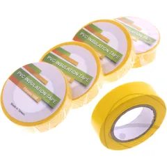 JMP Insulating Tape 10M Yellow Pack of 5 Rolls